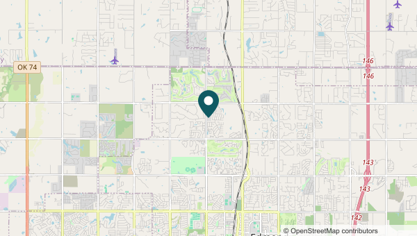 Map of Edmond, Edmond service area