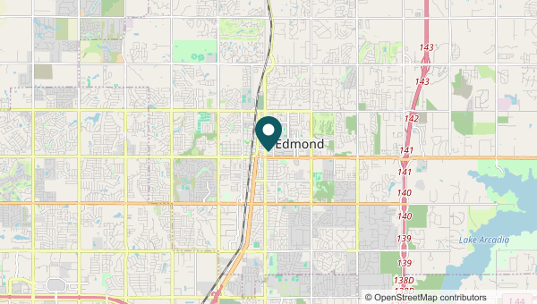 Map of Edmond, Edmond service area