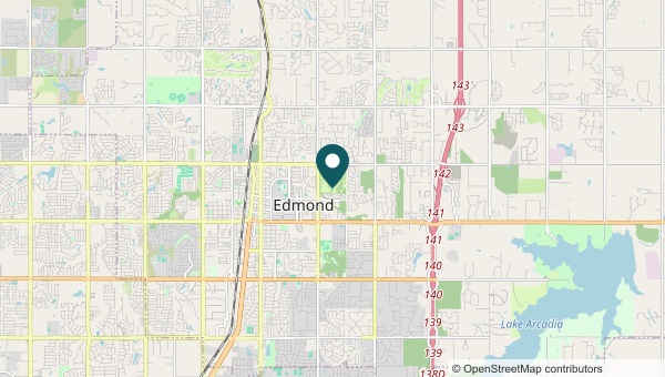 Map of Edmond, Edmond service area